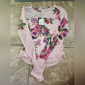 NWT Free People Layering Tee Long Sleeve size Large